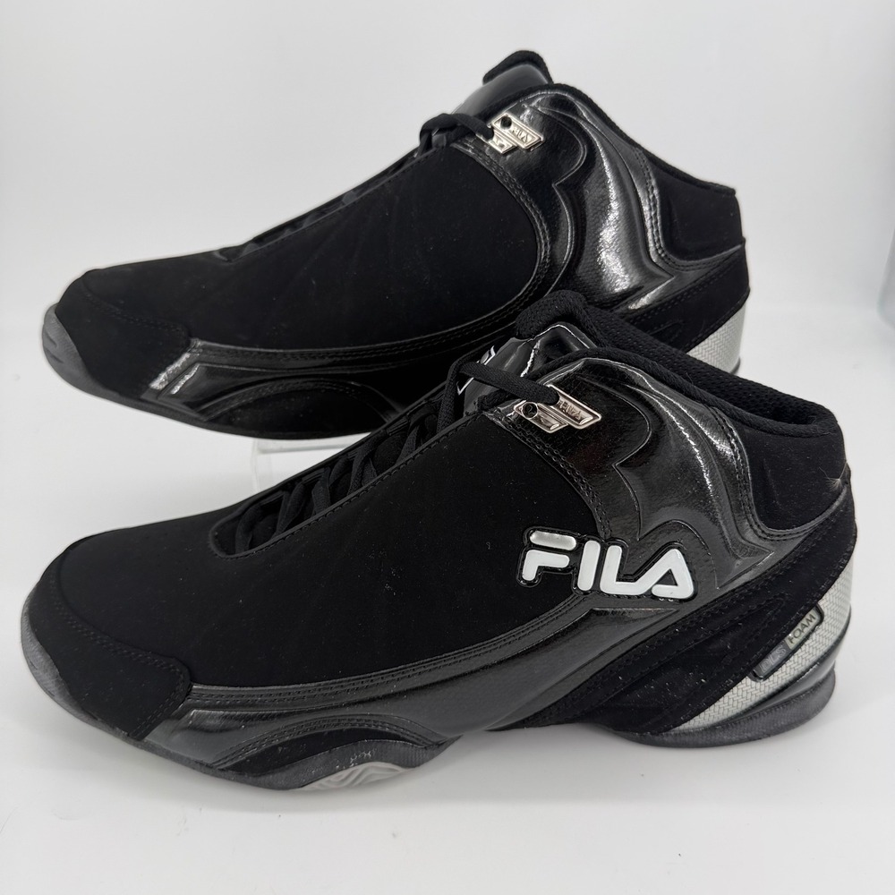 Fila Mens 1SB054FX-015 Black Silver Basketball Shoes DLS Foam Sneakers Size 13